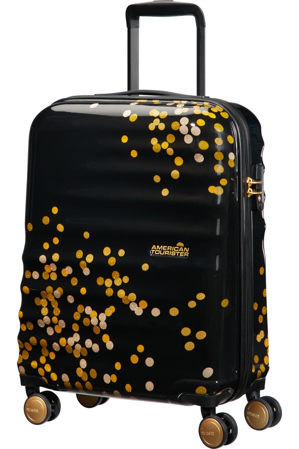 American Tourister Wavebreaker Spinner 55cm  Confetti Black