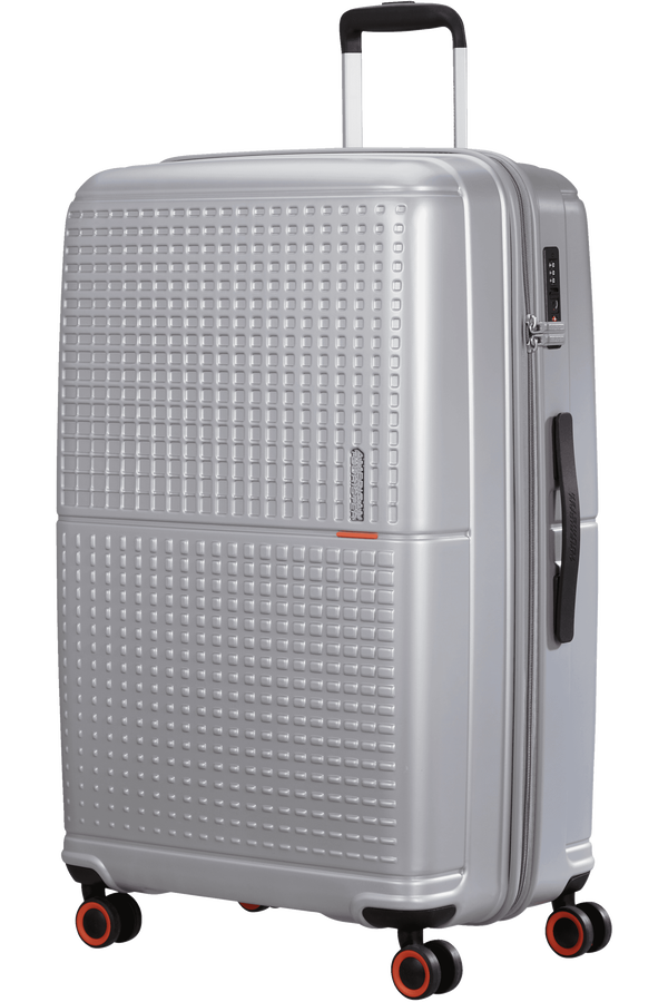 American Tourister Geopop Spinner 77/28 Tsa. 77cm  Metalická stříbrná American Tourister Geopop Spinner 77/28 Tsa. 77cm  Metalická stříbrná