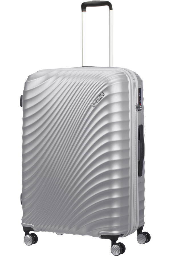 American Tourister Jetglam Spinner 77cm  Metalická stříbrná