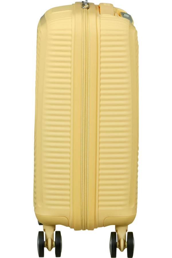 American Tourister Soundbox Mini Spinner 47cm  Pastel Yellow American Tourister Soundbox Mini Spinner 47cm  Pastel Yellow