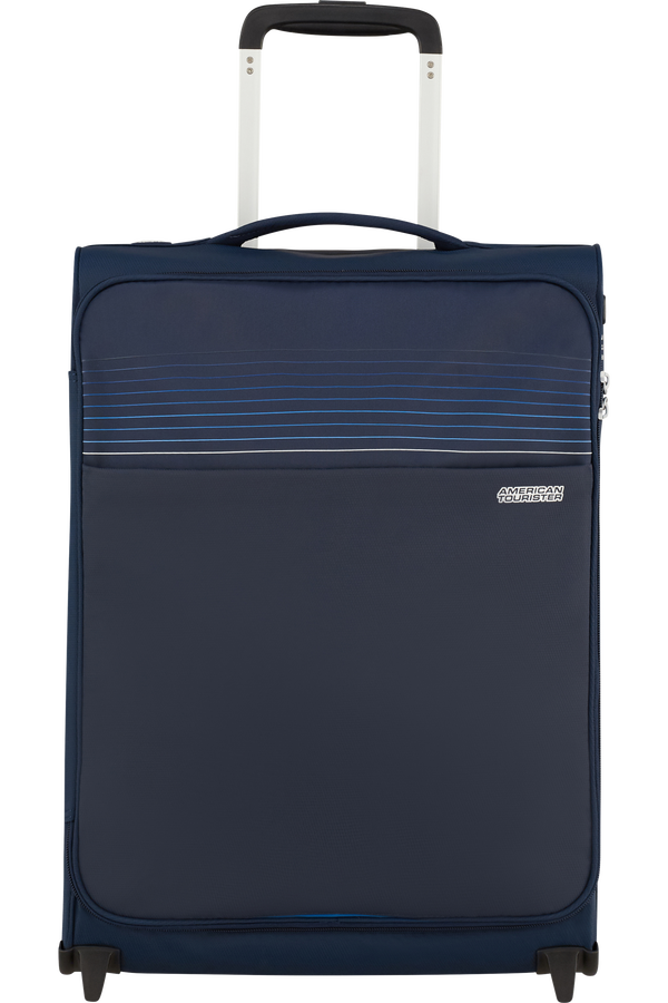 American Tourister Lite Ray Upright TSA 55cm  Půlnočn&iacute; n&aacute;mořn&iacute; modr&aacute;