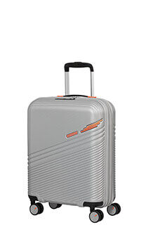 American Tourister Triple Trace Spinner TSA Expandable 55cm  Silver/Orange