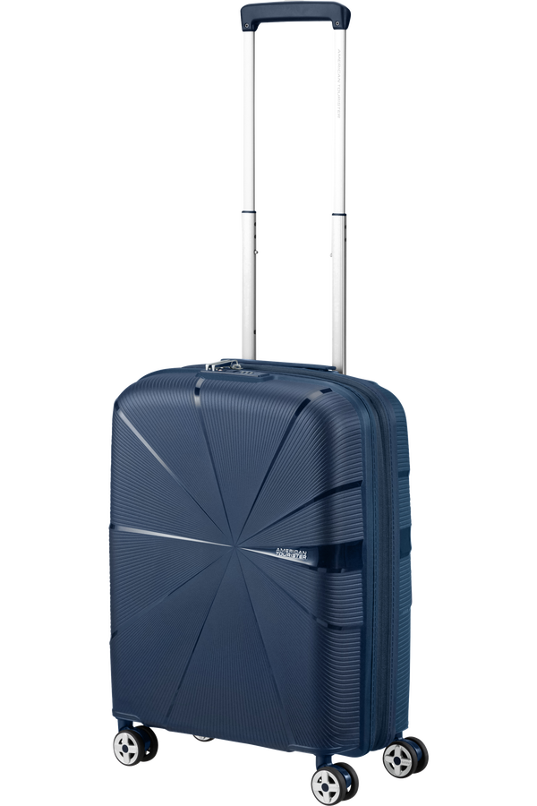 American Tourister Starvibe Spinner Expandable TSA 55cm Námořní modrá