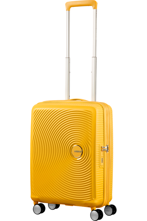 American Tourister Soundbox Spinner 55  Zlatě žlut&aacute;