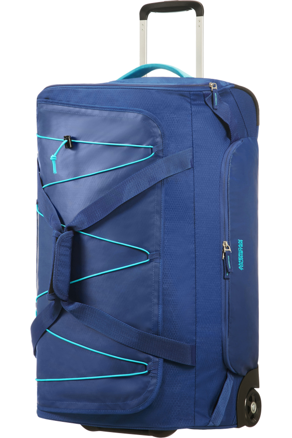 American Tourister Road Quest Duffle with Wheels M  Deep Water Blue American Tourister Road Quest Duffle with Wheels M  Deep Water Blue