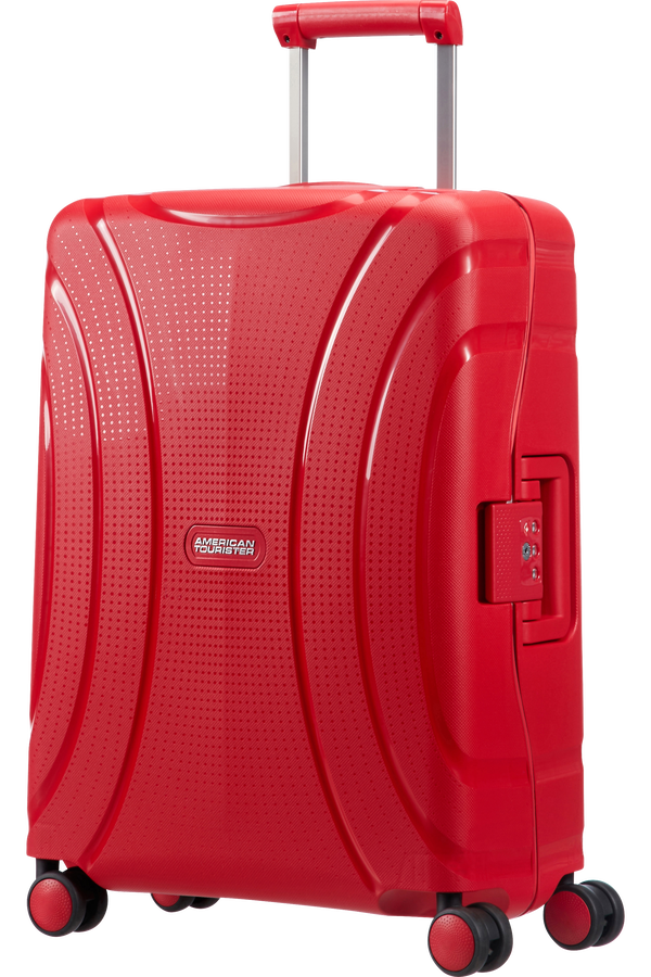 American Tourister Kufr Lock'n'Roll Spinner, 4 kolečka, kabinov&eacute; zavazadlo, 55x40x20 cm, červen&aacute; Formule