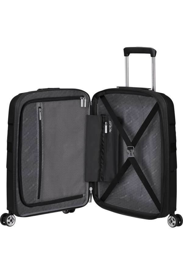 American Tourister Starvibe Spinner Expandable TSA 55cm Čern&aacute;
