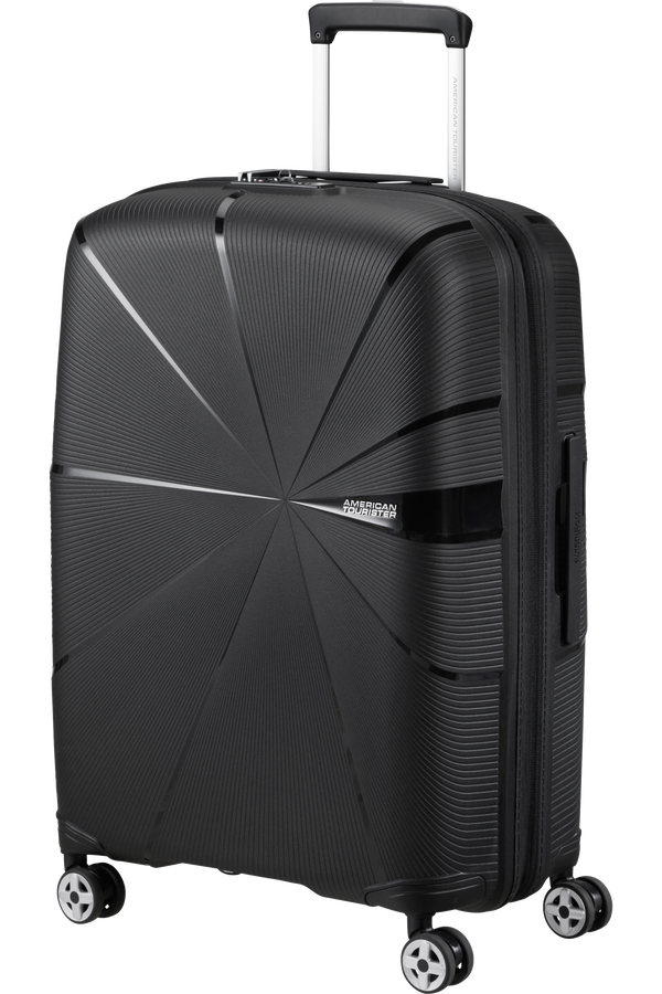 American Tourister Starvibe Spinner Expandable TSA 67cm Čern&aacute;