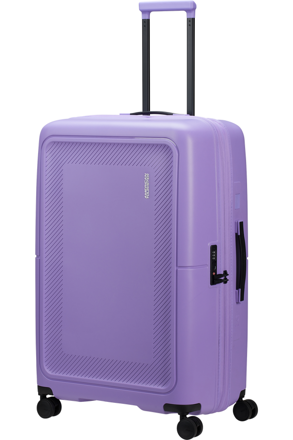 American Tourister DashPop Spinner Expandable TSA 77cm Violet Purple American Tourister DashPop Spinner Expandable TSA 77cm Violet Purple