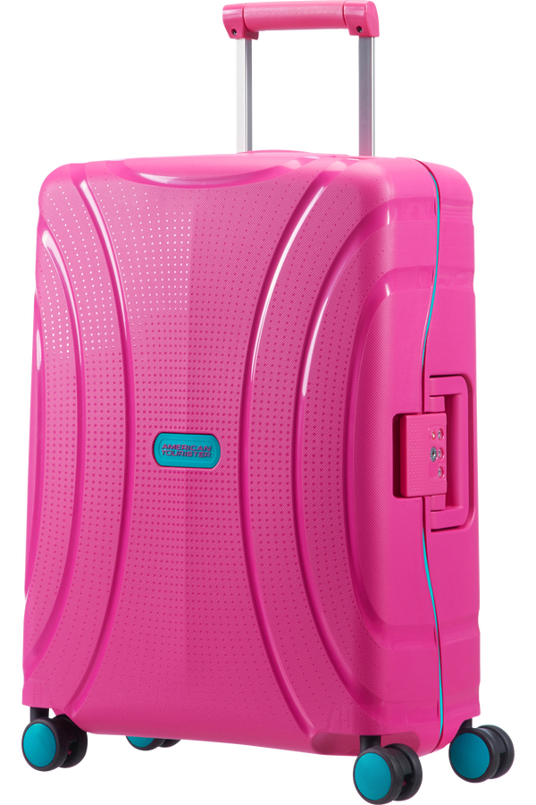 American Tourister Lock'n'Roll 4-wheel cabin baggage Spinner suitcase 55x40x20cm Summer Pink