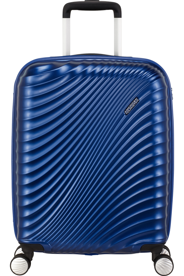 American Tourister Jetglam Spinner 55cm  Metalick&aacute; modr&aacute;