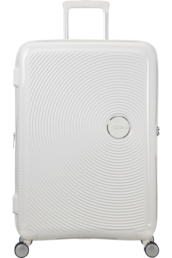 American Tourister Soundbox Spinner(4 kolečka) rozšiřitelný 77cm Pure White