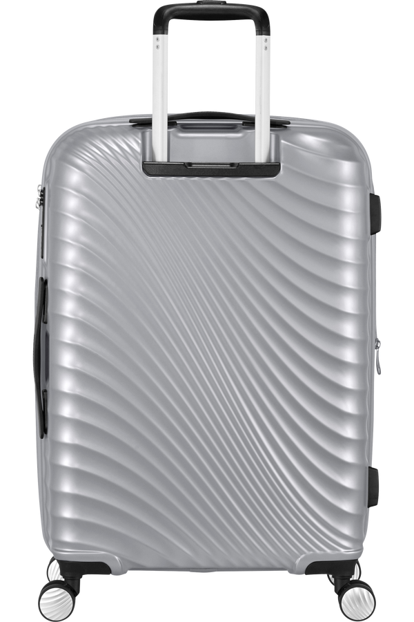 American Tourister Jetglam Spinner 67cm  Metalick&aacute; stř&iacute;brn&aacute;