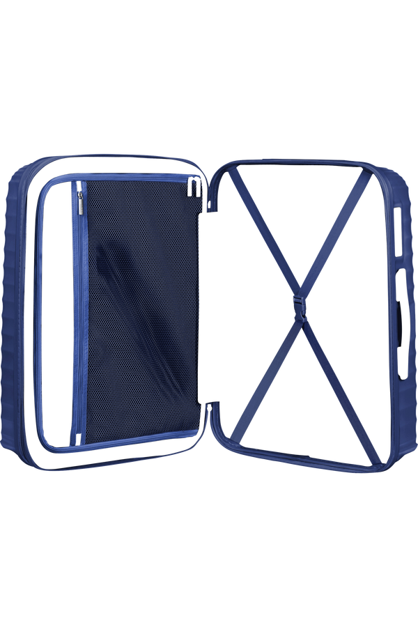 American Tourister Jetglam Spinner 67cm  Metalická modrá