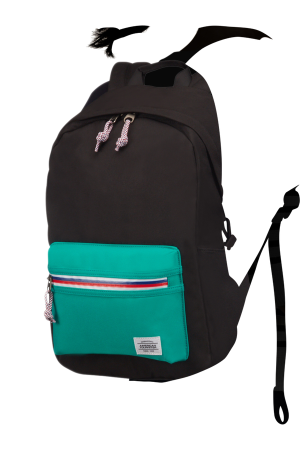 American Tourister Upbeat Backpack ZIP  Black/Turquoise American Tourister Upbeat Backpack ZIP  Black/Turquoise