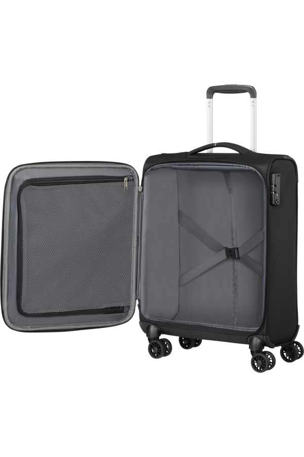 American Tourister Crosstrack Spinner 55cm  Černá/šedá
