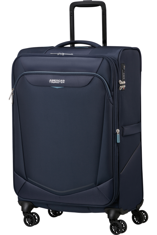 American Tourister SummerRide Spinner M EXP TSA 69cm N&aacute;mořn&iacute; modr&aacute;