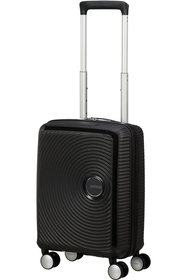 American Tourister Soundbox Mini Spinner 47cm  Temn&aacute; čern&aacute;