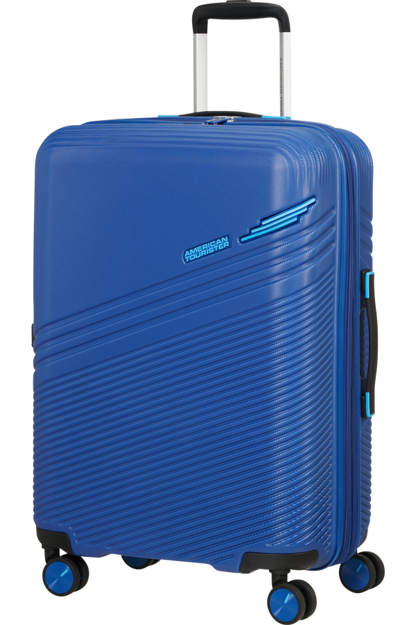 American Tourister Triple Trace Spinner TSA Expandable 67cm  N&aacute;mořn&iacute; modr&aacute;/modr&aacute;