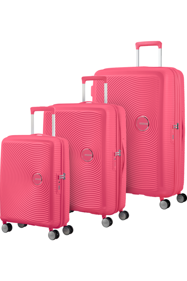 American Tourister Soundbox 3 PC Set A  Žhavá růžová