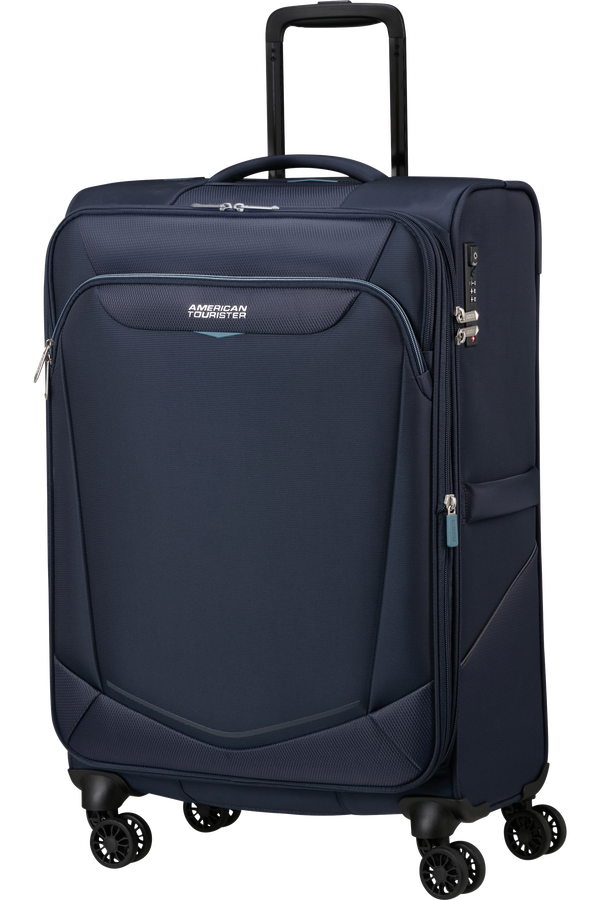 American Tourister SummerRide Spinner M EXP TSA 69cm Námořní modrá American Tourister SummerRide Spinner M EXP TSA 69cm Námořní modrá
