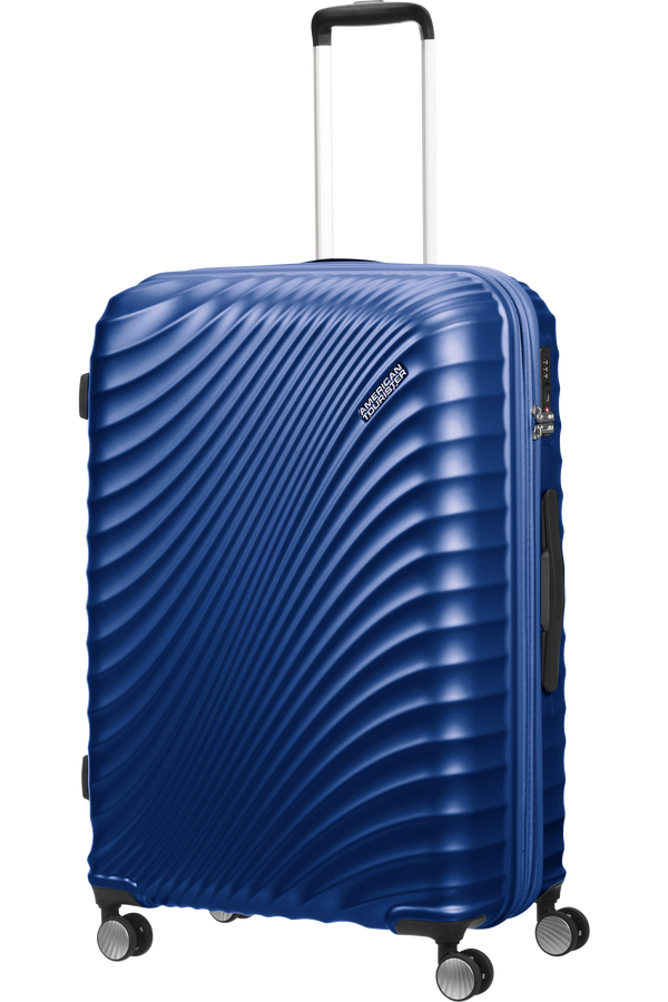 American Tourister Jetglam Spinner 77cm  Metalick&aacute; modr&aacute;