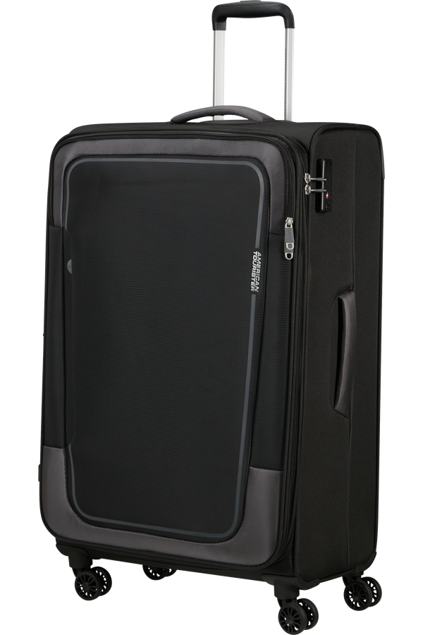 American Tourister Pulsonic Spinner Expandable 81cm  Asphalt Black