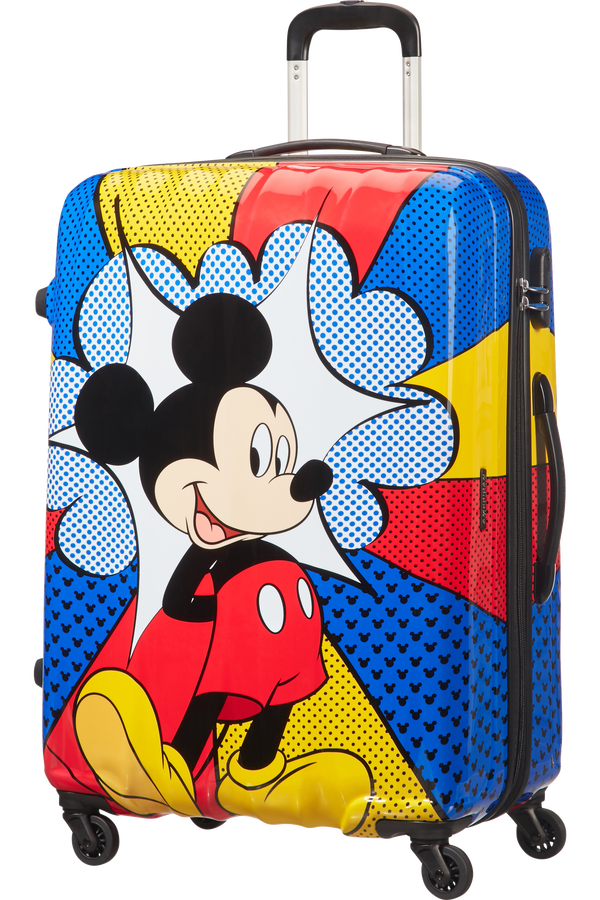 American Tourister Kufr Legendy Disney Spinner, 4 kolečka, 75 cm, velk&yacute;, Blesk s my&scaron;&aacute;kem Mickey