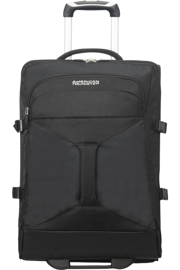 American Tourister Sportovn&iacute; ta&scaron;ka s kolečky Road Quest, 55x40x20 cm, pln&aacute; čern&aacute;