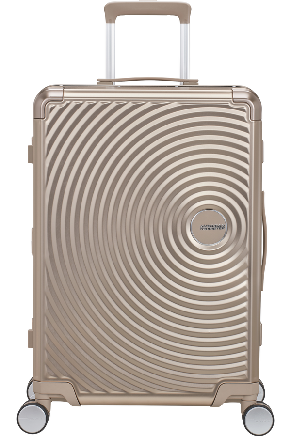 American Tourister Soundbox Alu Spinner TSA 68cm Bronzová