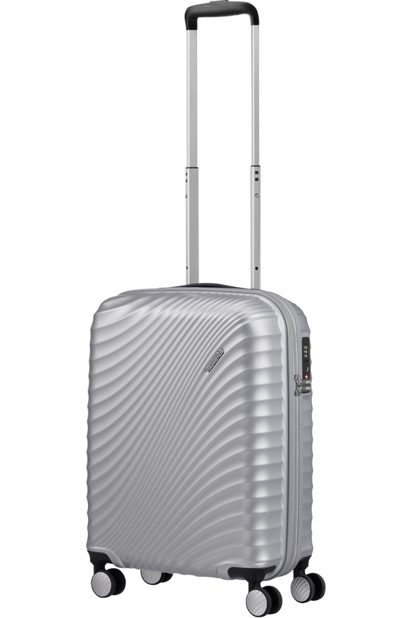 American Tourister Jetglam Spinner 55cm  Metalická stříbrná