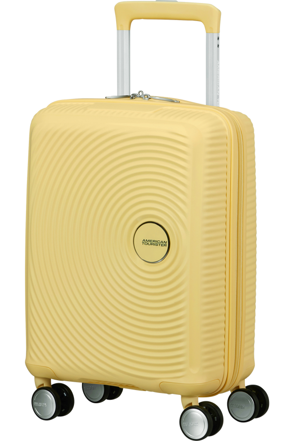 American Tourister Soundbox Mini Spinner 47cm  Pastel Yellow American Tourister Soundbox Mini Spinner 47cm  Pastel Yellow