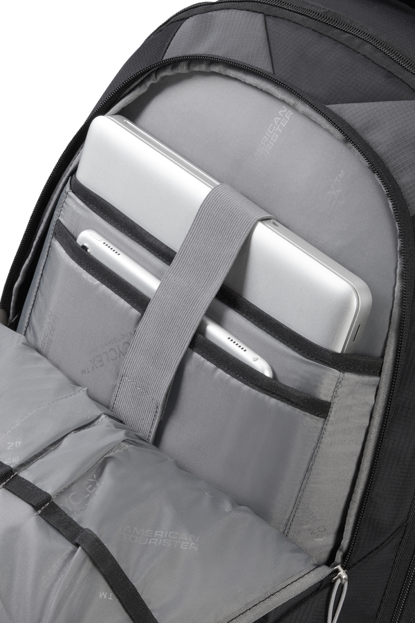 American Tourister Fast Route Laptop Backpack with Wheels Sporty 15.6'  Černá/šedá