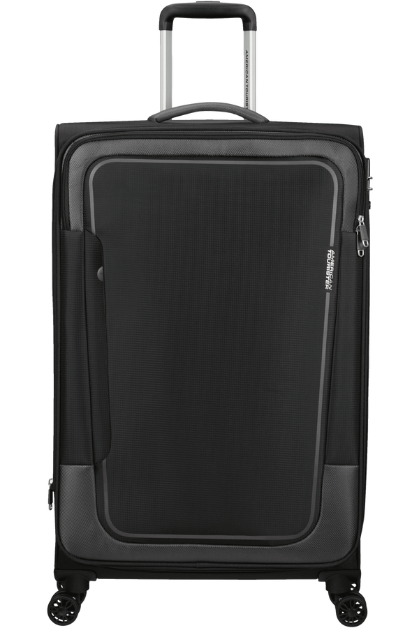 American Tourister Pulsonic Spinner Expandable 81cm  Asphalt Black