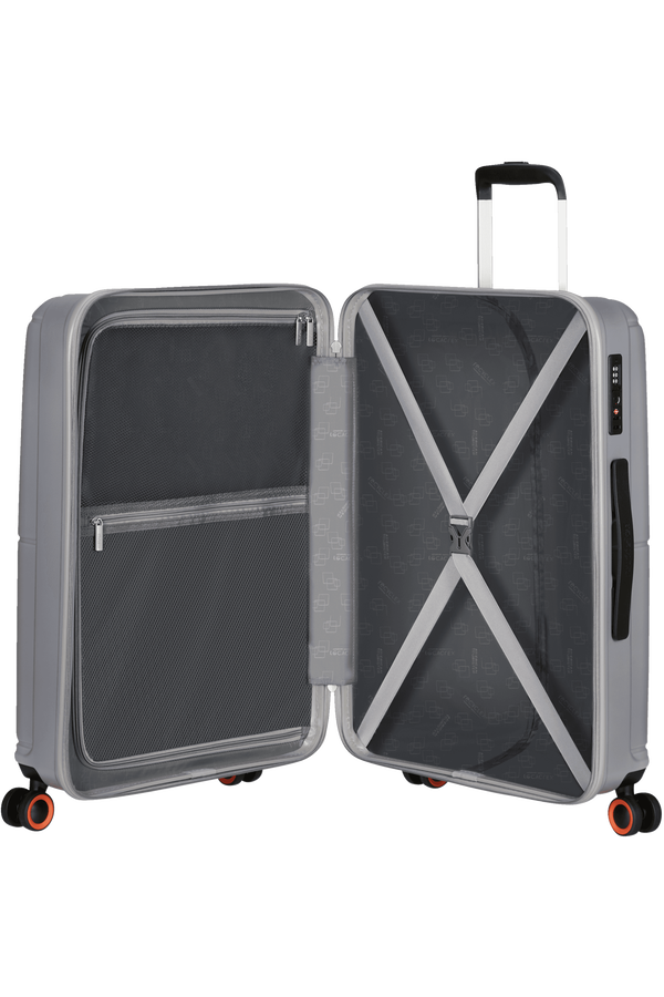 American Tourister Geopop Spinner 67/24 Tsa. 67cm  Metalická stříbrná