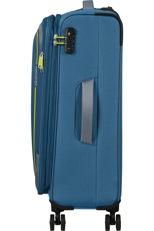 American Tourister Pulsonic Spinner Expandable 68 cm  Coronet Blue