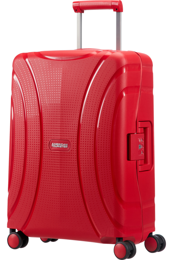American Tourister Kufr Lock'n'Roll Spinner, 4 kolečka, kabinové zavazadlo, 55x40x20 cm, červená Formule