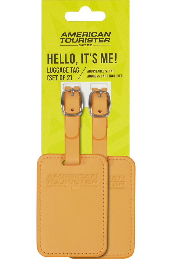 American Tourister American Tourist. Ta Luggage Tag X2  Papaya Pop