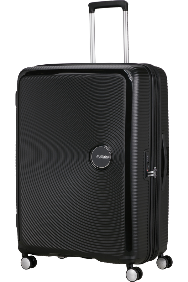 American Tourister SoundBox Spinner TSA Expandable 80cm  Temná černá