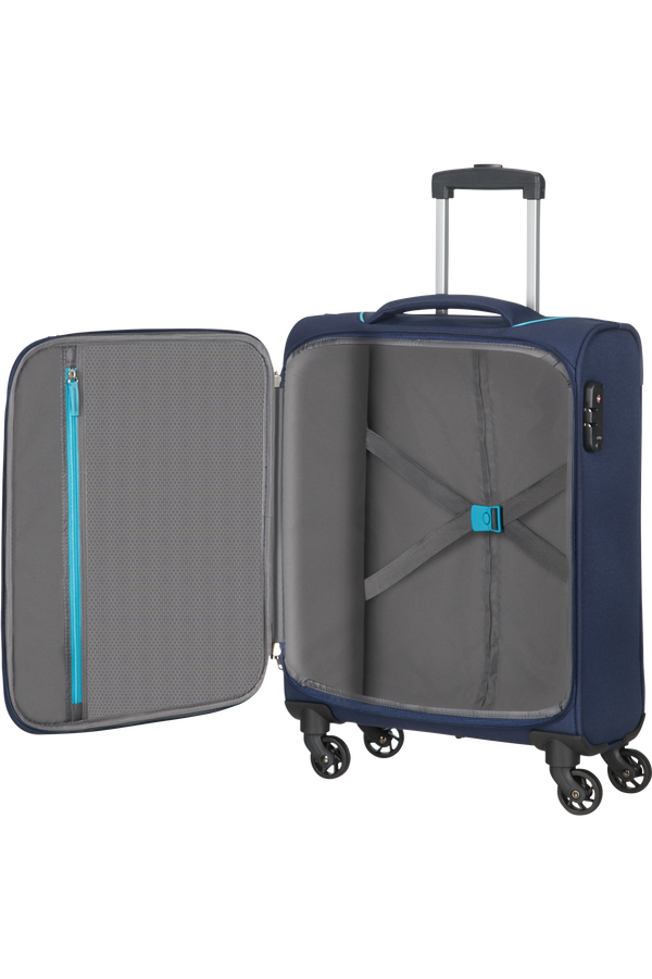 American Tourister Summer Session Spinner TSA 55cm  Dark Blue/Light Blue