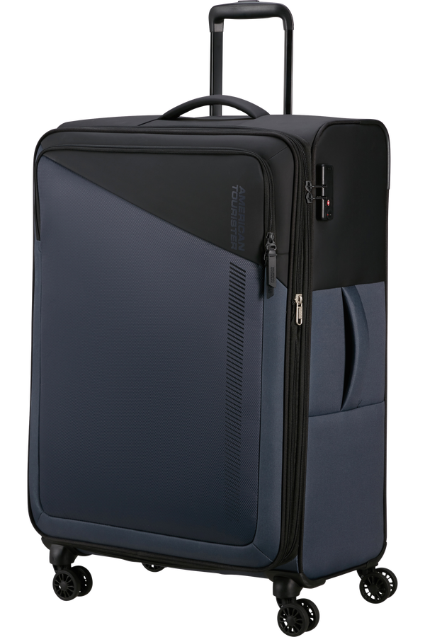 American Tourister Daring Dash Spinner Expandable TSA L  Čern&aacute;/&scaron;ed&aacute;