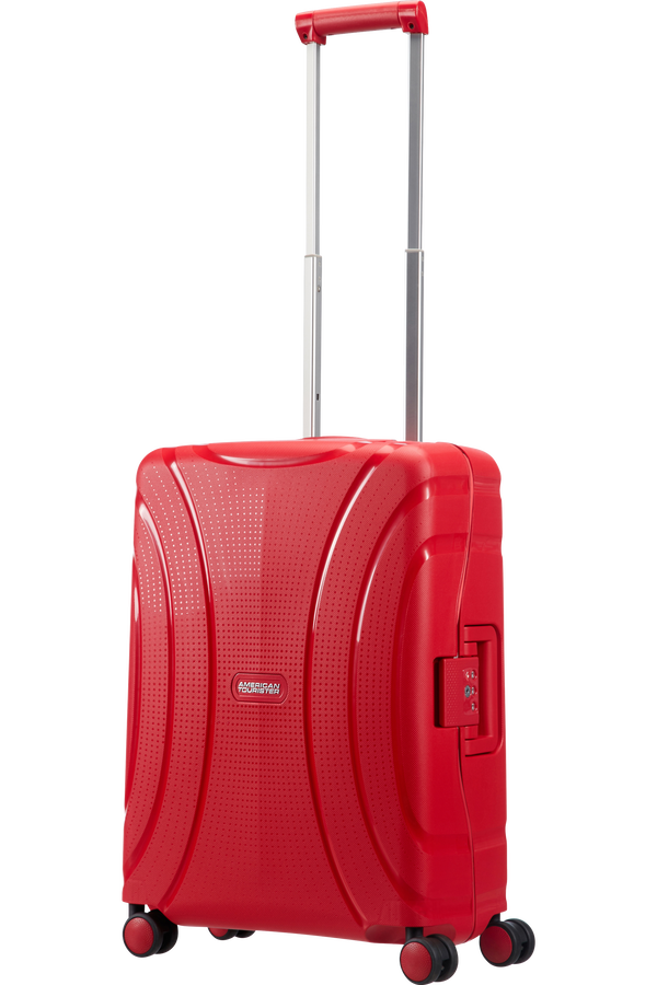 American Tourister Kufr Lock'n'Roll Spinner, 4 kolečka, kabinov&eacute; zavazadlo, 55x40x20 cm, červen&aacute; Formule