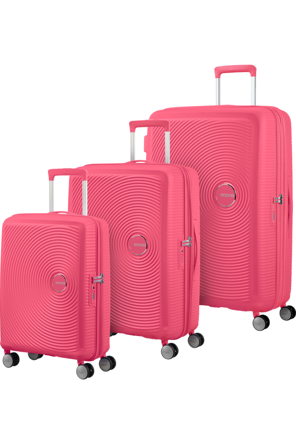 American Tourister Soundbox 3 PC Set A  Žhav&aacute; růžov&aacute;