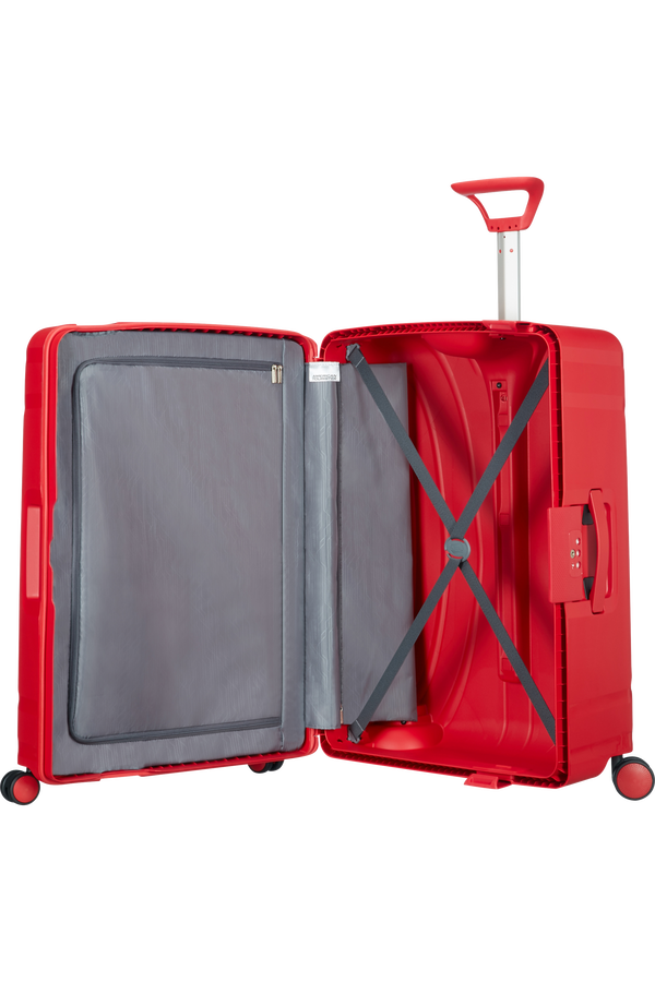 American Tourister Kufr Lock'n'Roll Spinner, 4 kolečka, 69 cm, střední, červená Formule