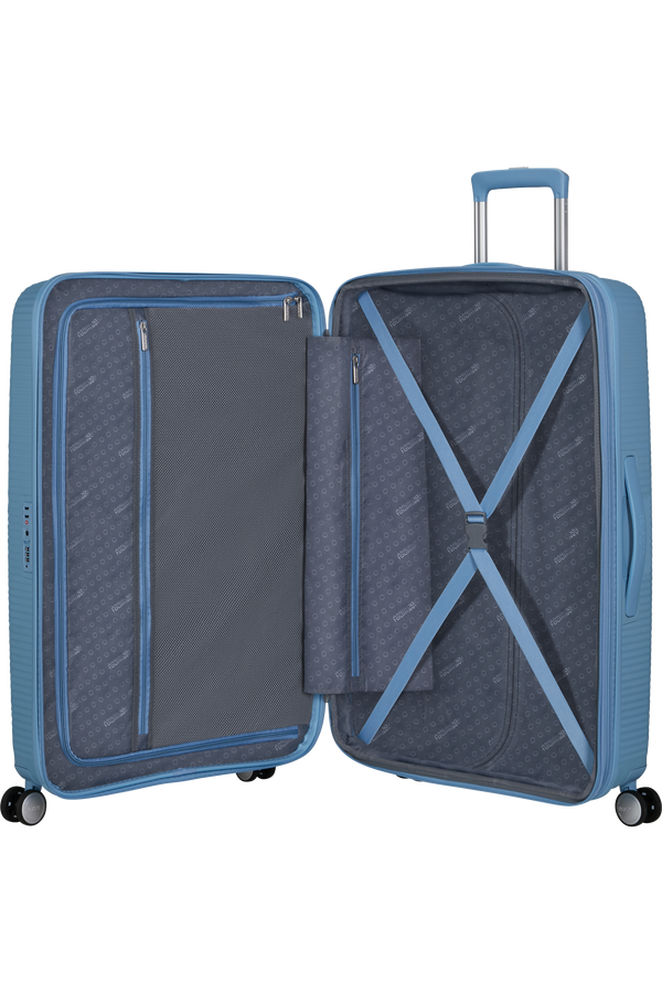 American Tourister SoundBox Spinner TSA Expandable 77cm  Sea Shimmer