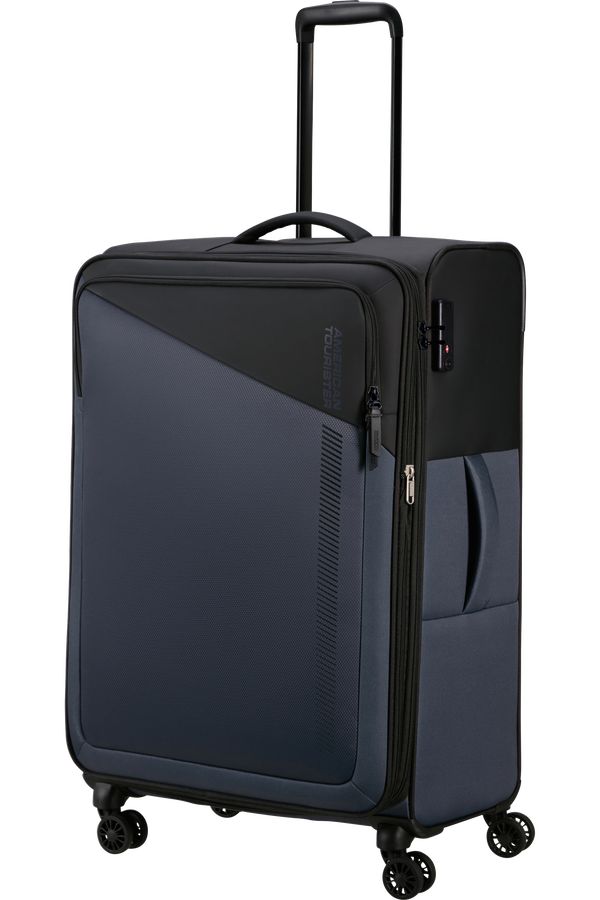American Tourister Daring Dash Spinner Expandable TSA L  Čern&aacute;/&scaron;ed&aacute;