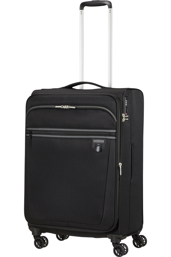 American Tourister Aerospin Spinner Expandable M  Černá