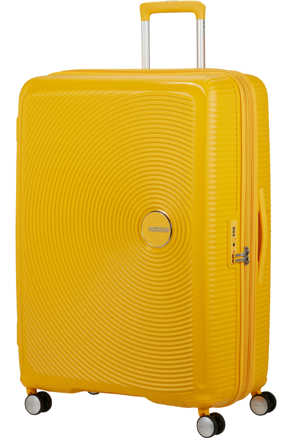 American Tourister SoundBox Spinner TSA Expandable 80cm  Zlatě žlut&aacute;