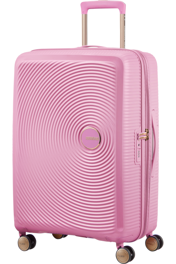 American Tourister Soundbox Spinner TSA Expandable 67cm  Pearl Pink/Gold