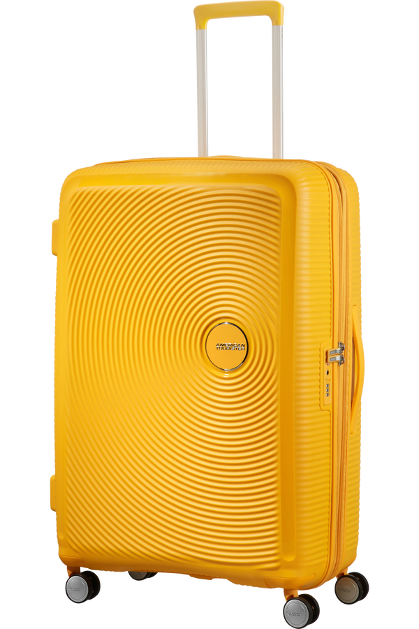 American Tourister Soundbox Spinner 77  Zlatě žlutá